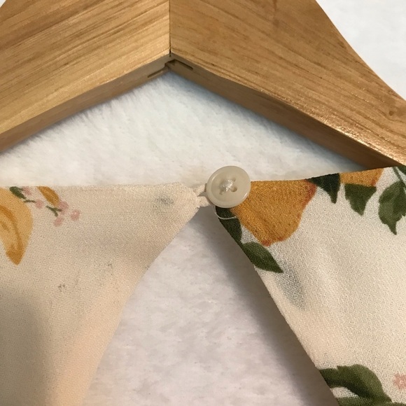 Reformation cream pink Myah Floral Maxi Dress size 6 - Picture 9 of 13